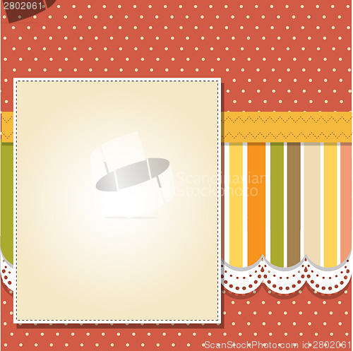Image of Cool template frame design for greeting card