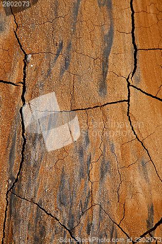 Image of  spain texture of a broke dry sand 