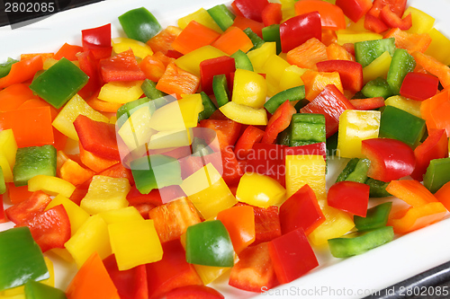 Image of Diced peppers