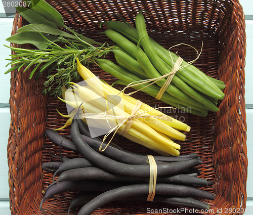 Image of Beans in a basket.