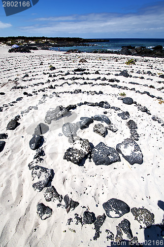 Image of white  lanzarote spain