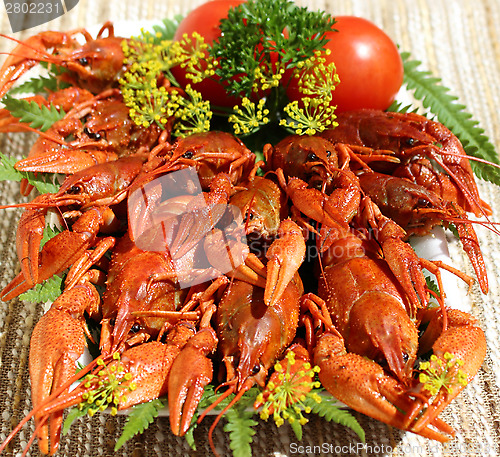 Image of Cooked crayfish