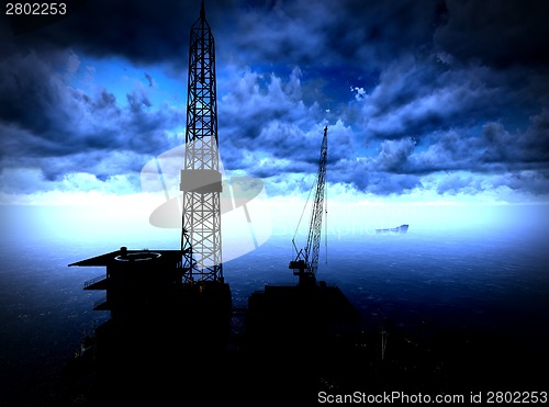 Image of Oil rig  platform