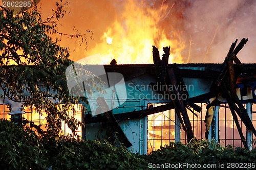 Image of Firemen in action