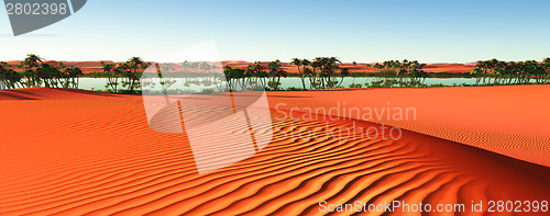 Image of African oasis