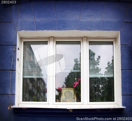 Image of Jesus in window