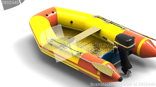 Image of  Rubber motorboat
