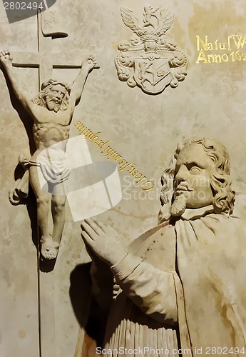 Image of Jesus on Catholic relief