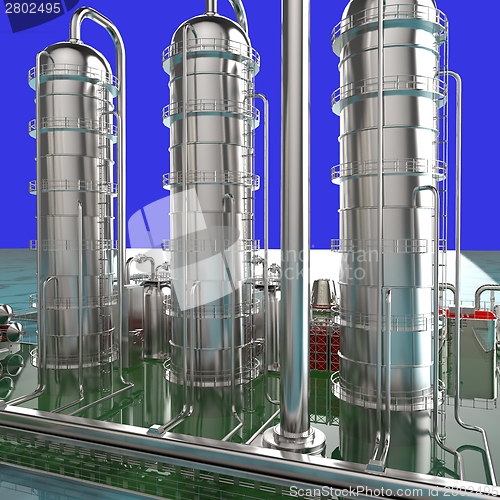Image of Modern refinery