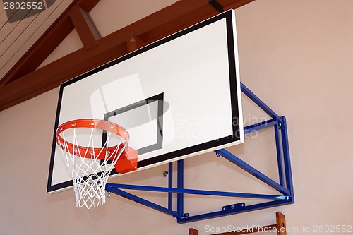 Image of Gym building with basketball hoop