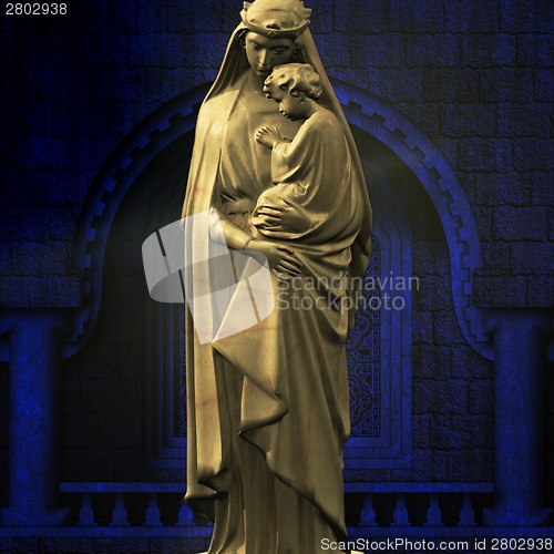 Image of Virgin Mary with Jesus