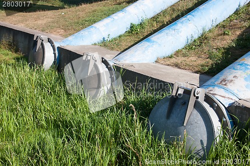 Image of sewage pipes
