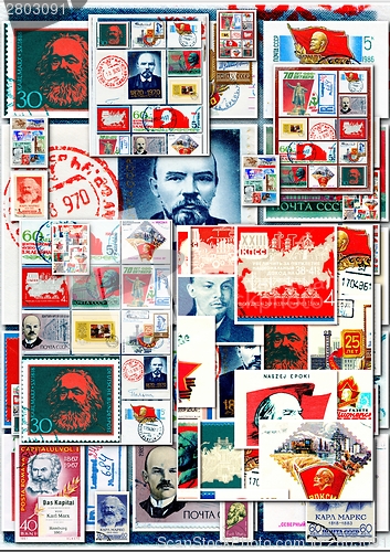 Image of communists collage