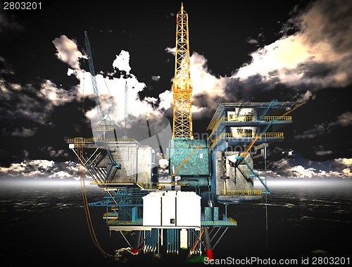 Image of Oil rig  platform