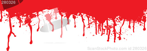 Image of blood splat dribble