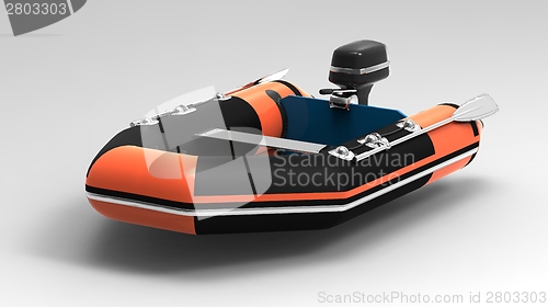 Image of  Rubber motorboat