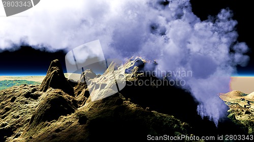 Image of Anak Krakatau erupting