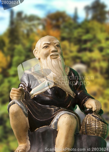 Image of  Chinese monk statue