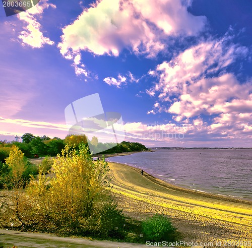 Image of Spectacular eving over the lake