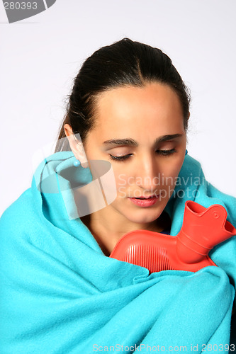 Image of Freezing woman