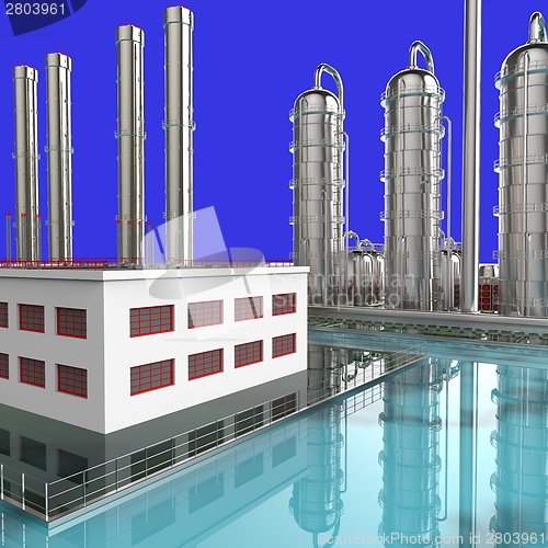 Image of Modern refinery