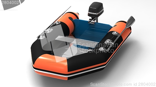 Image of  Rubber motorboat