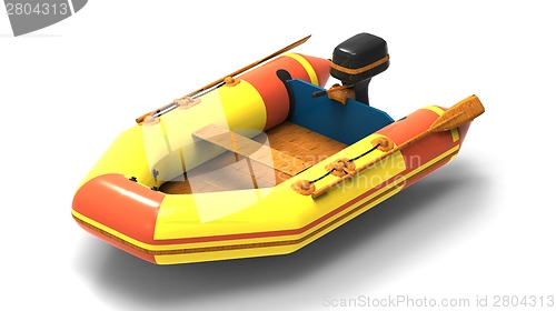Image of  Rubber motorboat