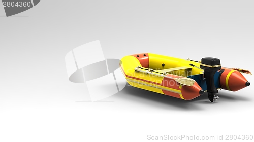 Image of  Rubber motorboat