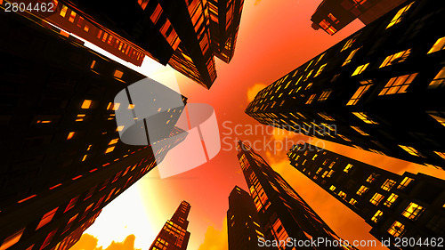 Image of  Business District at Night