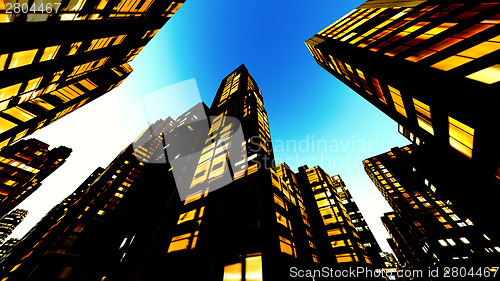 Image of  Business District at Night