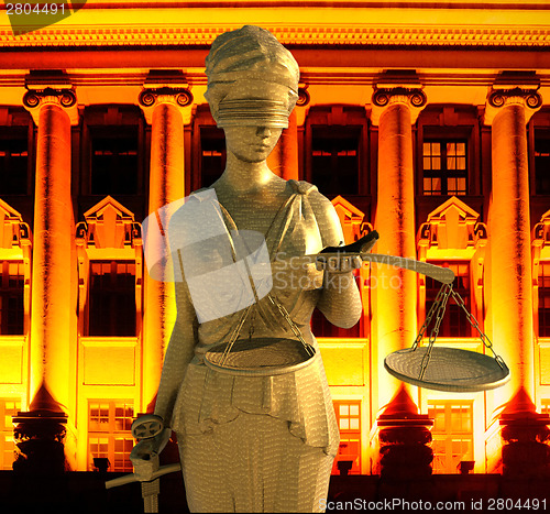 Image of Themis in court