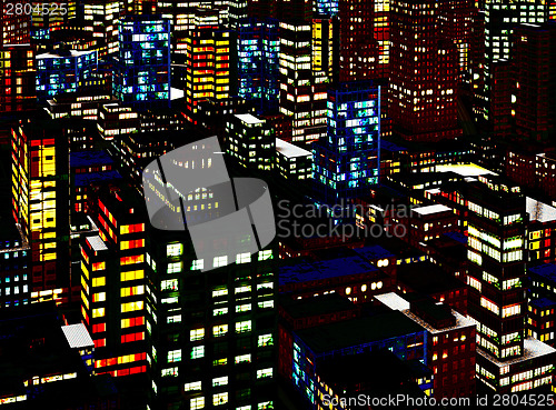 Image of  Business District at Night