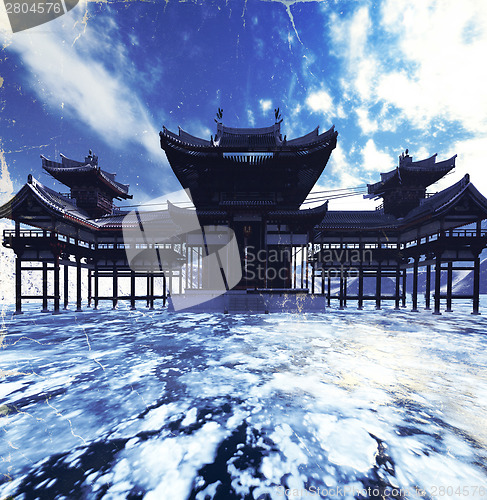 Image of Zen buddhism temple