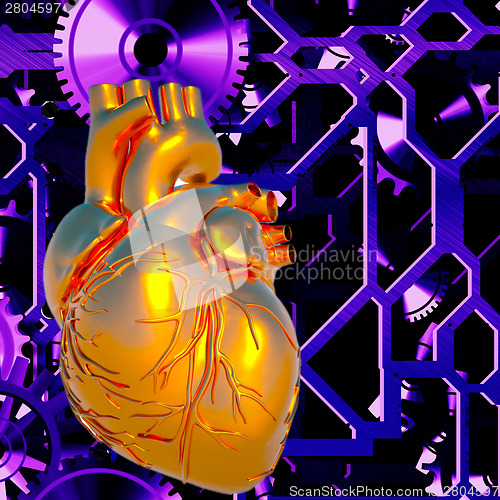 Image of Human heart model 