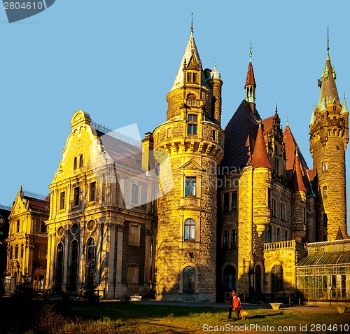 Image of Moszna  castle in  Poland