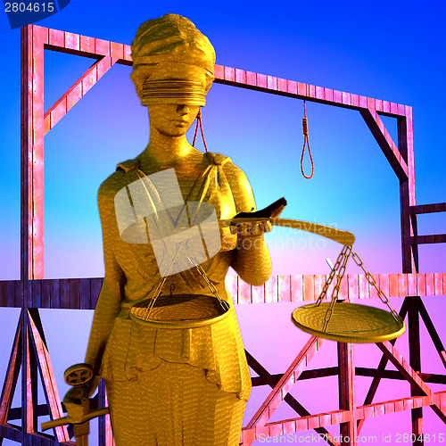 Image of Themis in court