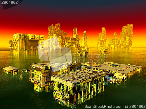 Image of City after war