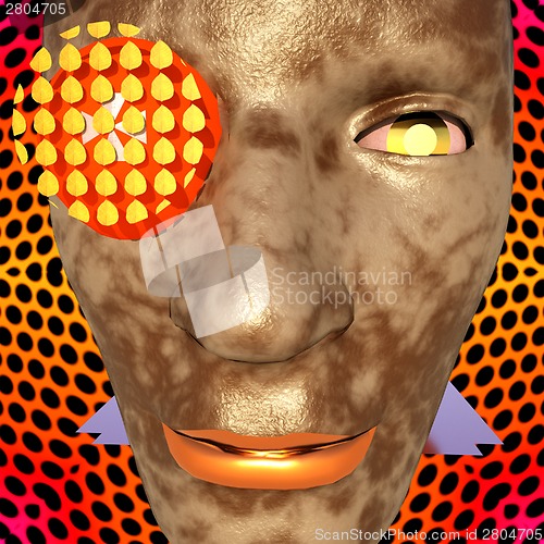 Image of Cyborg&#39;s face