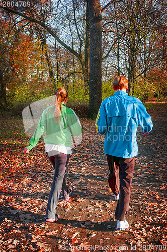 Image of Young Couple in Forest