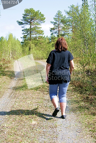 Image of Woman walking