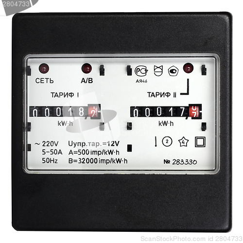 Image of Two-tariff electric meter