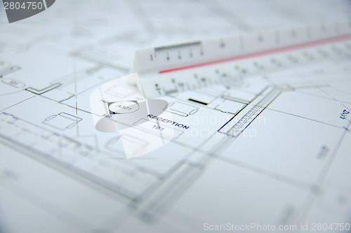 Image of architectural drawing project design background