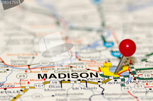 Image of madison pin on the map