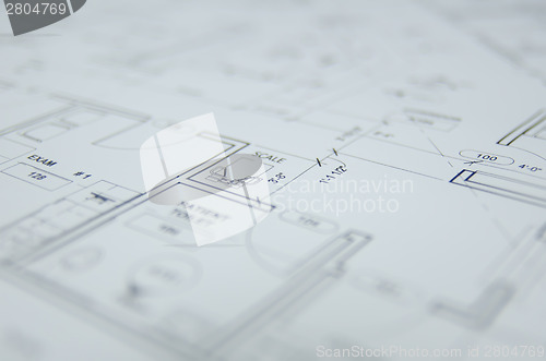 Image of architectural drawing project design background