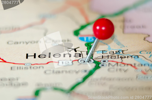 Image of helena city pin on the map