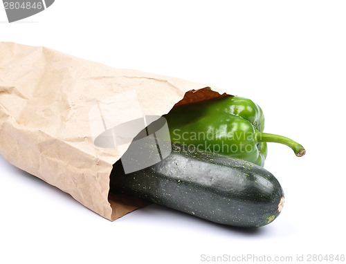 Image of Vegetables in paper bag