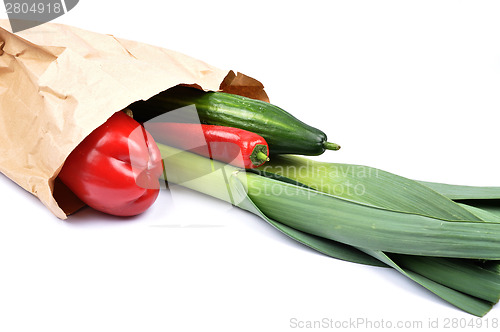 Image of Vegetables in paper bag