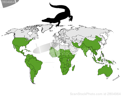 Image of Crocodiles range