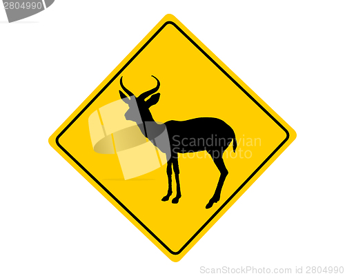 Image of Antilope warning sign