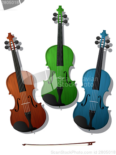 Image of Colored violins